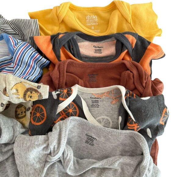 Baby Boy Bundle Lot Set 10PC Size 6M Onesies Pants Overall Jumpsuit - Picture 5 of 7